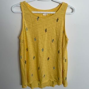 Yellow Cactus Old Navy tank top (medium)